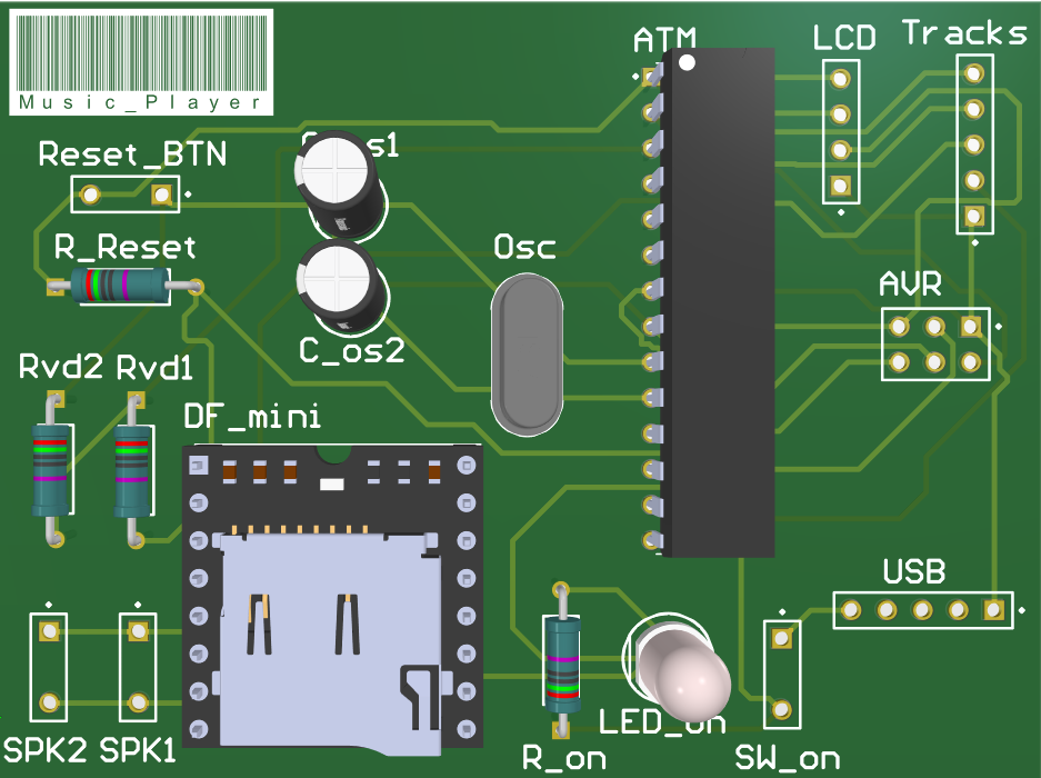 Music Player PCB